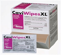 CaviWipes XL, Individually Wrapped, Disinfectant Wipe, 50 Count Box