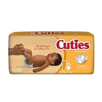 Cuties Diaper, Size 1, Heavy Absorbency, Tab Closure