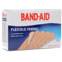 Band-Aid Adhesive Strip, 1 X 3 Inch Fabric Rectangle Tan Sterile, 08137004444 - Box of 100