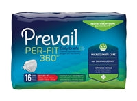 Prevail Per-Fit360 Adult Brief, MEDIUM SIZE 1, Heavy Absorbency, PFNG-012