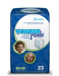 Wonder Pants Toddler Training Pants Pull On 3T to 4T Disposable Heavy Absorbency, WP8001/1 - Pack of 23