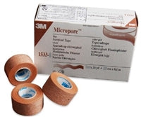 Micropore Surgical Tape, Tan, by 3M, 1/2 Inch X 10 Yards
