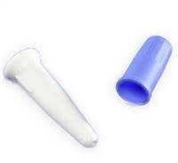Curity Catheter Plug Sterile, White Plug, Blue Cap, Plastic, 1600- - Case of 50