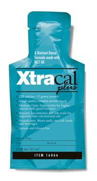 XtraCal Plus High Calorie Supplement, Unflavored 1 oz. Individual Packet Concentrate, 16866 - Case of 50