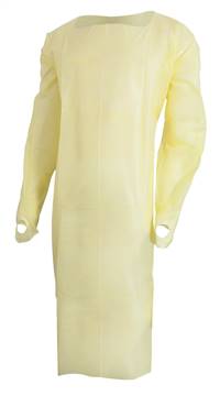 Over-the-Head Protective Procedure Gown, McKesson, One Size Fits Most Unisex NonSterile Yellow, 16-OHYSMS - Pack of 10
