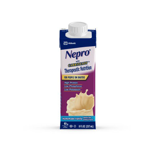 Nepro Homemade Vanilla, 8 Ounce Recloseable Carton, Abbott 64803 - Case of 24