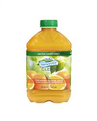 Thick & Easy Thickened Beverage 46 oz. Bottle Orange Juice Flavor Ready to Use Nectar Consistency, 42161 - Case of 6