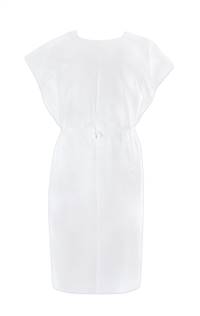 Patient Exam Gown, McKesson, One Size Fits Most Adult NonSterile White, 18-846 - Case of 50