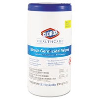 Clorox Healthcare Bleach Germicidal Surface Disinfectant Wipe, 70 Count, 35309