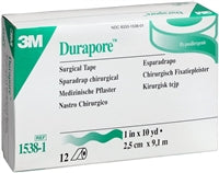 Durapore Medical Tape, Silk-Like Fabric, 1 Inch X 10 Yards, 3M