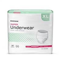 McKesson Adult Underwear Pull On X-Large Disposable Moderate Absorbency, UW33846 - CASE OF 56