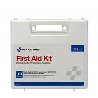 First Aid Only Kit 10 Person Waterproof Case, 222U - ONE KIT