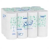 Scott Toilet Tissue White 2-Ply Standard Size Coreless Roll 1000 Sheets 3.94 X 4 Inch, 04007 - Case of 36