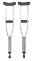 Underarm Youth Crutch, Youth Crutches, 350 lb. Capacity, Adjustable User Height 4'6" to 5'2", Aluminum