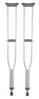 Underarm Crutches, McKesson, Aluminum Frame Tall Adult 350 lbs. Weight Capacity Push Button / Wing Nut Adjustment Push Button / Wing Nut Adjustment, 146-10402-8 - 1 Pair