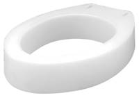 Carex Elongated Raised Toilet Seat 3-1/2 Inch Height White 300 lbs. Weight Capacity, FGB30600 0000 