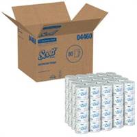 Scott Toilet Tissue White 2-Ply Standard Size Cored Roll 550 Sheets 4 X 4.1 Inch, 04460 - Case of 80