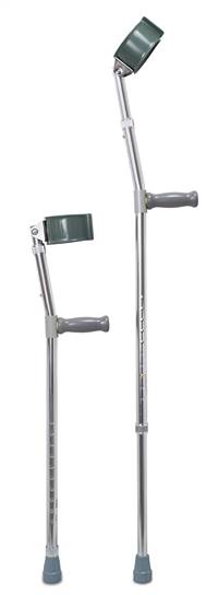 Mckesson Forearm Crutches Adult Steel Frame 300 lbs. Weight Capacity, 146-10403 - EACH 