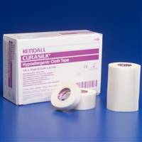 Kendall Hypoallergenic Medical Tape Silk-Like Cloth 2 Inch X 10 Yard White NonSterile, 7139C - CASE OF 60