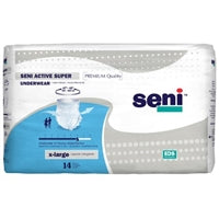 Seni Active Super Moderate to Heavy Absorbent Underwear, Extra Large - S-XL14-AS1; CASE OF 56