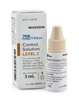 McKesson TRUE METRIX Control Solution Blood Glucose Testing 3 mL Level 2, 06-R5051-2 - CASE OF 24