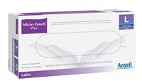 Micro-Touch Plus Exam Glove, Medium Latex Standard Cuff Length Fully Textured Ivory , 6015302 - Case of 1500
