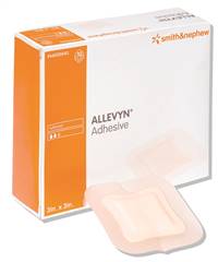 Allevyn Foam Dressing  5 X 5 Inch Square Adhesive with Border Sterile, 66020044 - Pack of 10