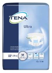 TENA Ultra Adult Brief Tab Closure Medium Disposable Heavy Absorbency, 67252 - Case of 96