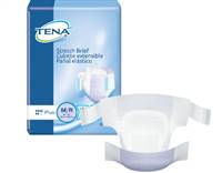 TENA Stretch Plus Adult Brief Tab Closure Medium Disposable Moderate Absorbency, 67602 - Case of 72