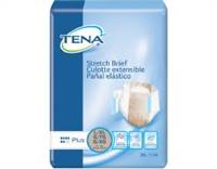 TENA Stretch Plus Adult Brief Tab Closure Large / X-Large Disposable Moderate Absorbency, 67603 - Case of 72
