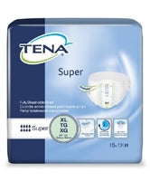 TENA Super Brief, EXTRA LARGE, Heavy Absorbency Adult Diaper, 68011