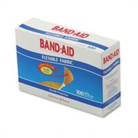 Band-Aid Adhesive Strip,  1 X 3 Inch Fabric Rectangle Tan Sterile, 10381370044441 - Box of 100